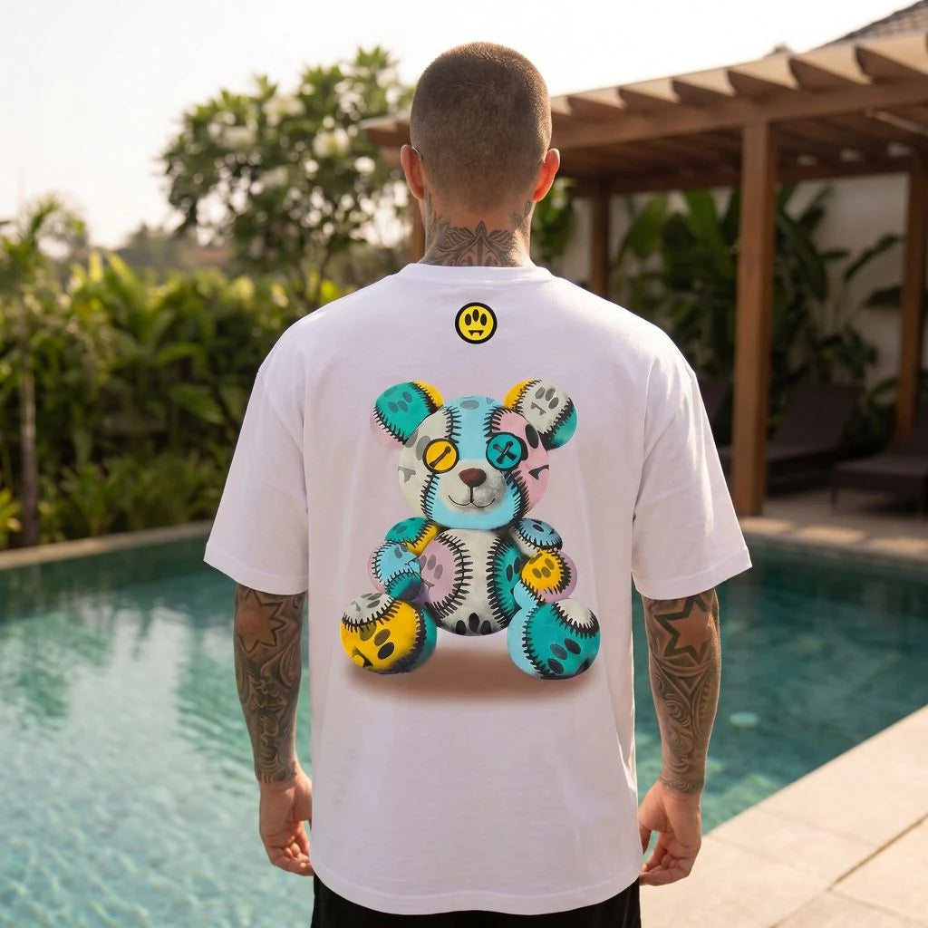 Barrow "Psycho Patchwork Bear" Tee