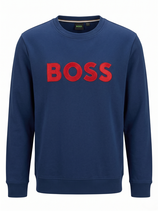 BOSS - Sudadera Iconica Salbo Navy