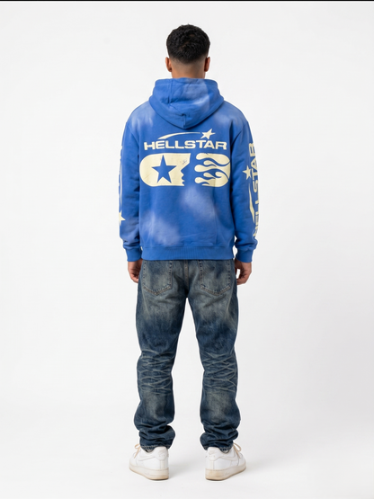 Hellstar "Blue Capsule" Sun-Faded Hoodie