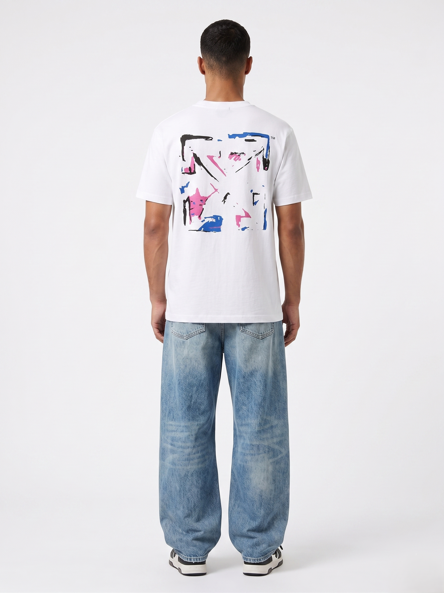 Off-White Abstract Arrows Arte Gráfico