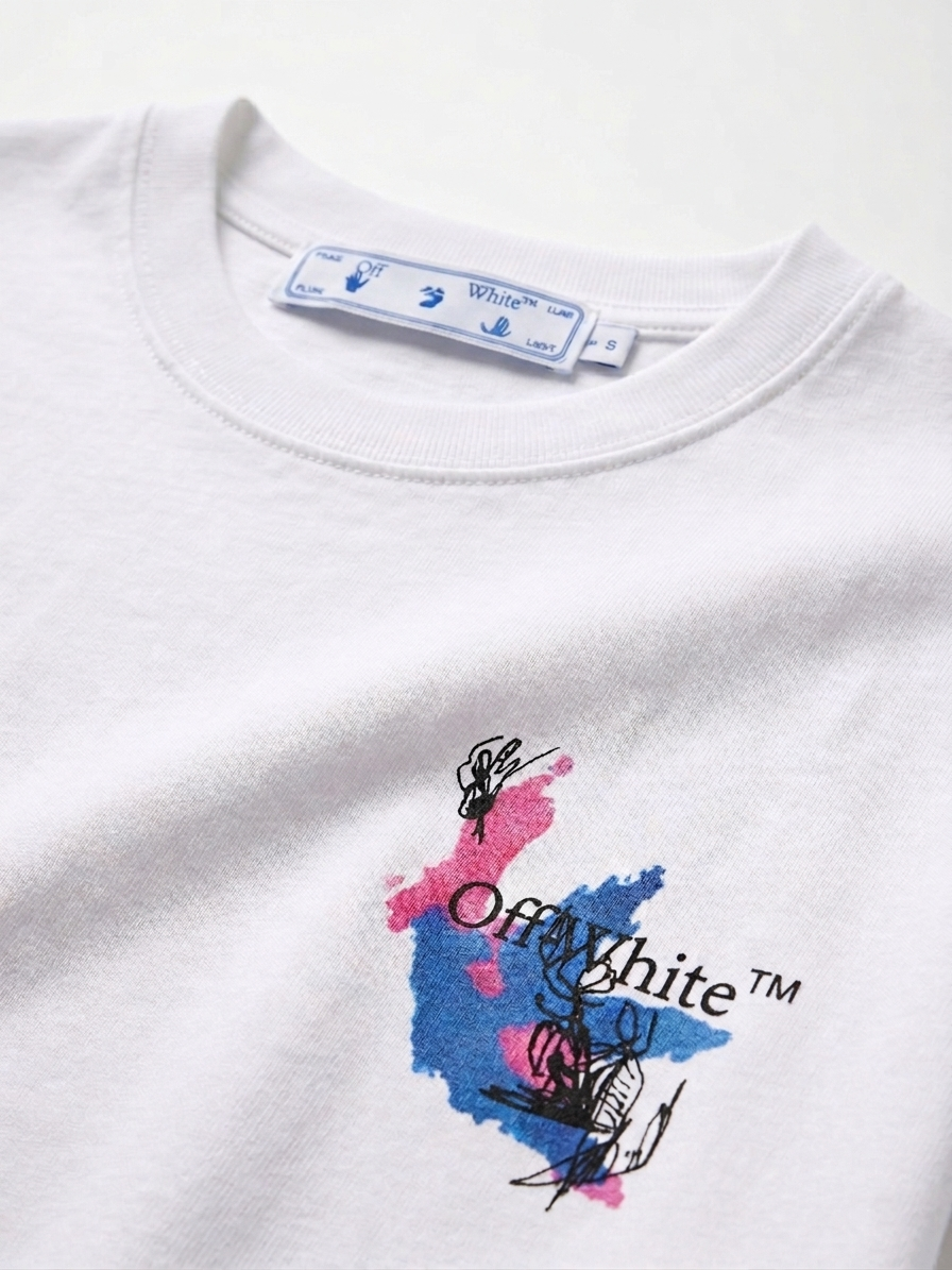 Off-White Abstract Arrows Arte Gráfico
