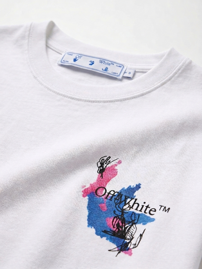 Off-White Abstract Arrows Arte Gráfico