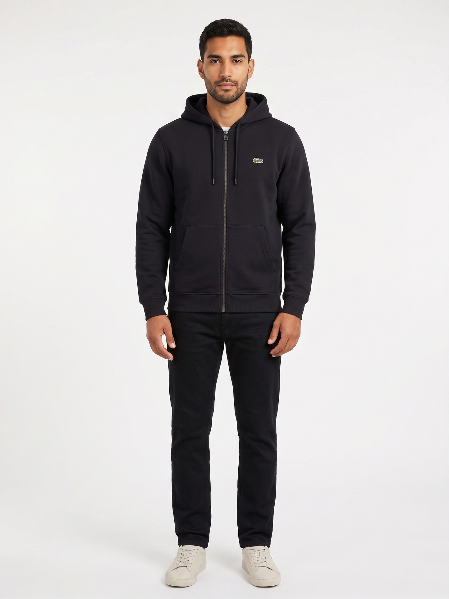Lacoste "Essentials" Sport Black Zip Hoodie