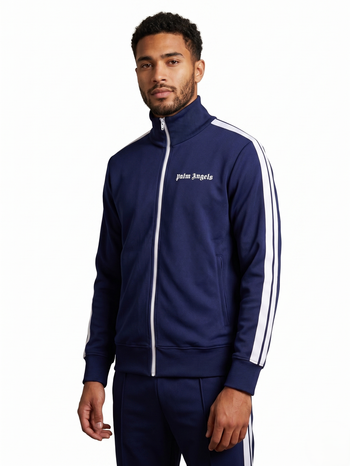 Palm Angels - Chaqueta de Chándal Classic Track con Bandas Blancas