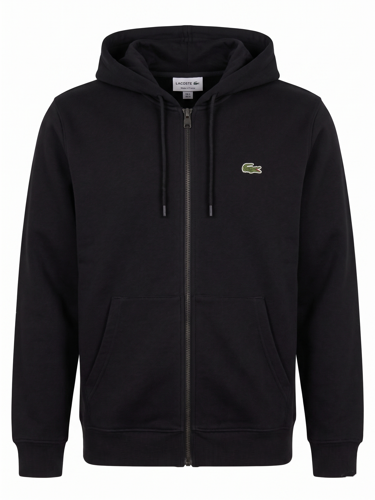 Lacoste "Essentials" Sport Black Zip Hoodie
