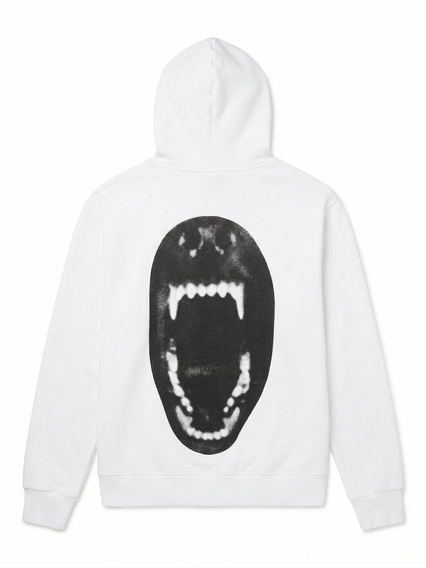 HUGO "Roar" White Graphic Hoodie
