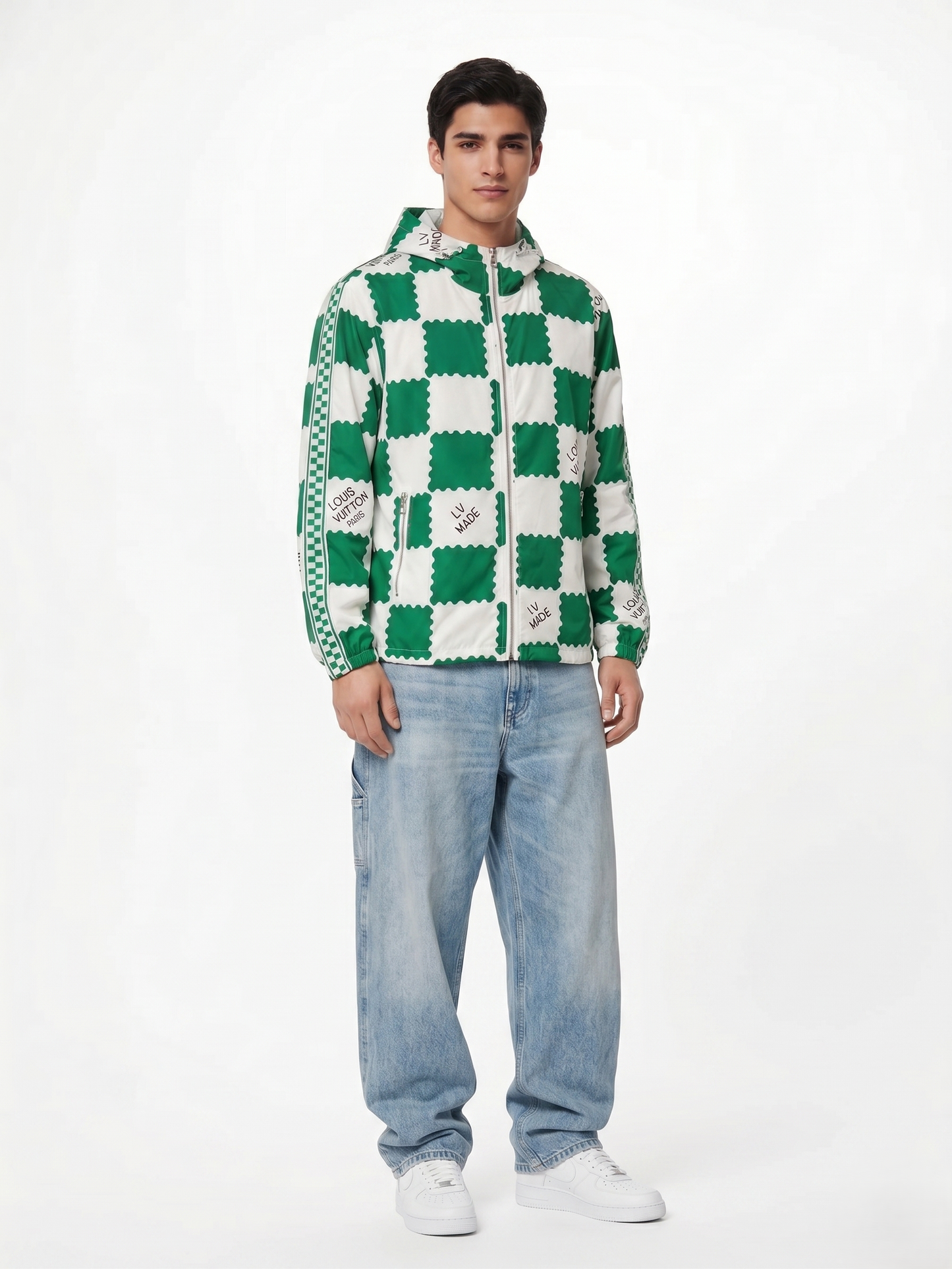 Louis Vuitton x NIGO "Stamps" Damier Windbreaker