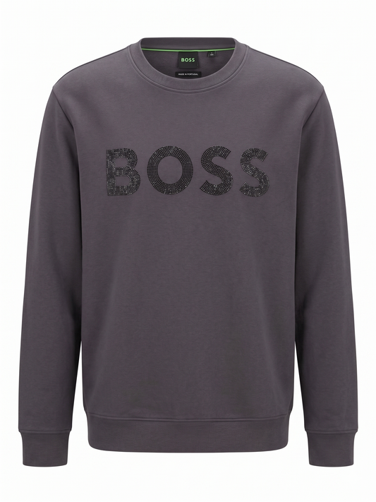 BOSS "Starlight" Grey Monogram Crewneck