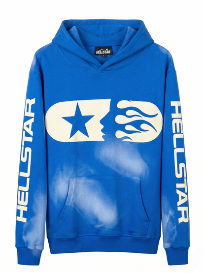 Hellstar "Blue Capsule" Sun-Faded Hoodie