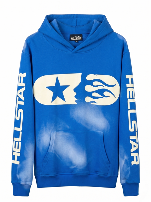 Hellstar "Blue Capsule" Sun-Faded Hoodie