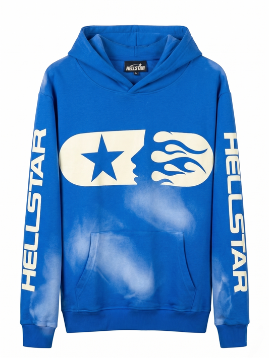 Hellstar "Blue Capsule" Sun-Faded Hoodie