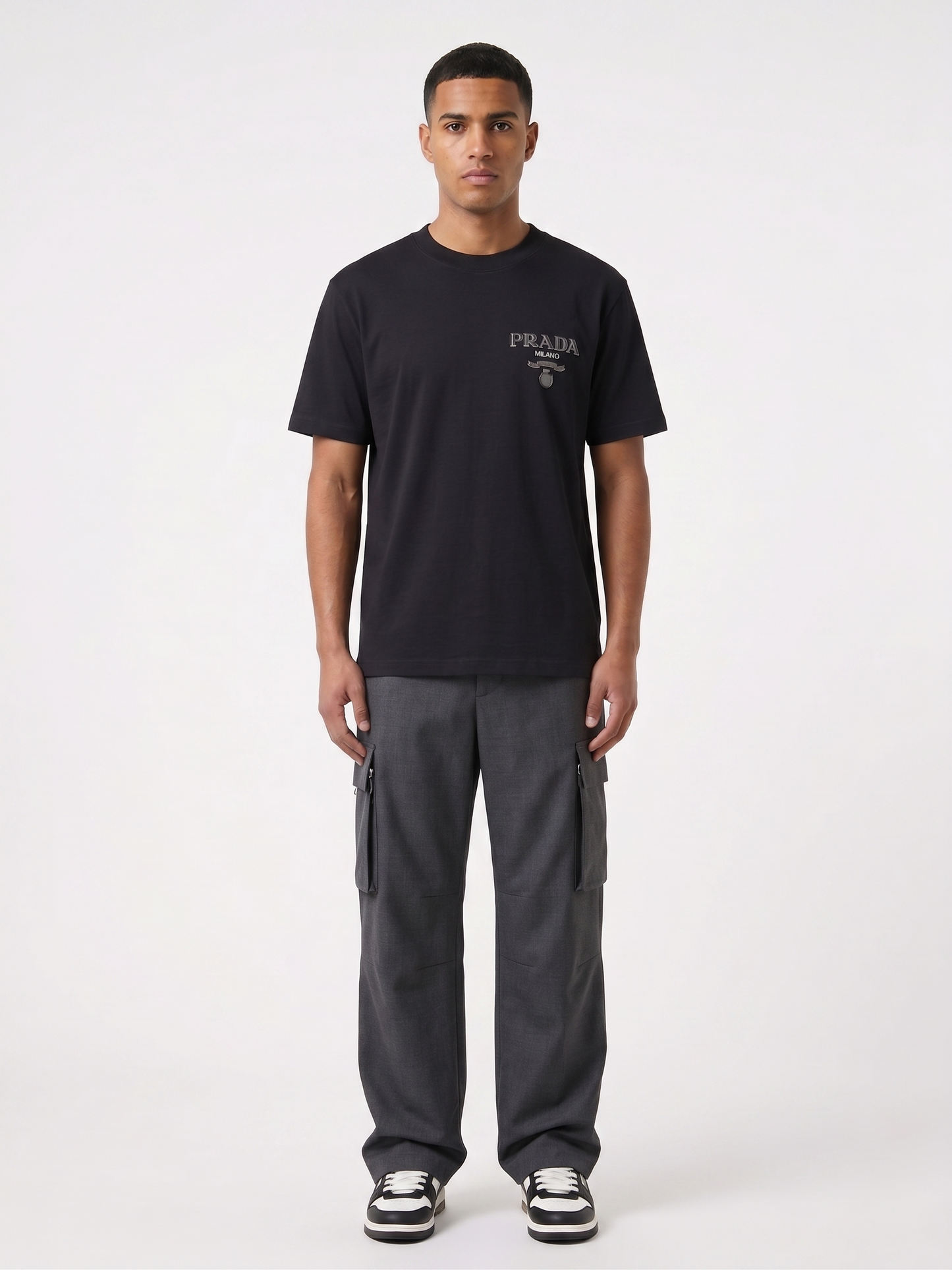 Prada Milano "Metal Emblem" Black
