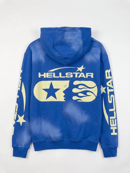 Hellstar "Blue Capsule" Sun-Faded Hoodie