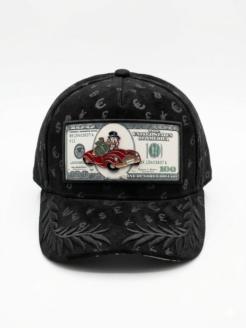 Gorra Black Suede "Cash King"