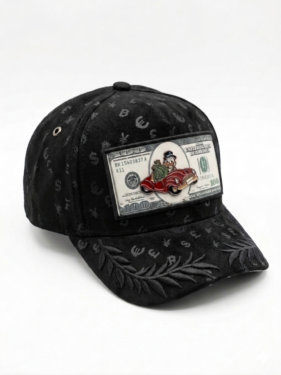 Gorra Black Suede "Cash King"