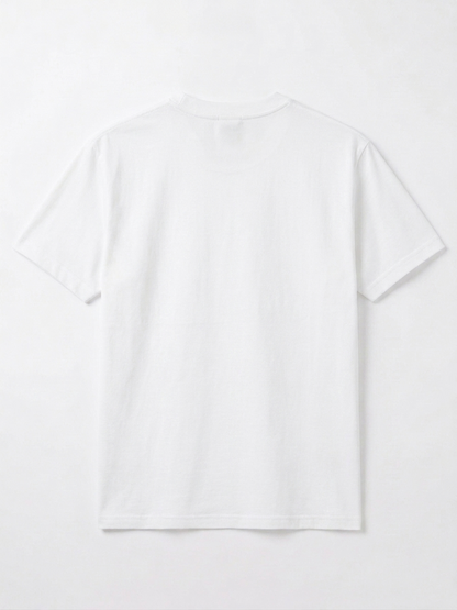 Balmain Retro Monogram Embroidered Tee – White