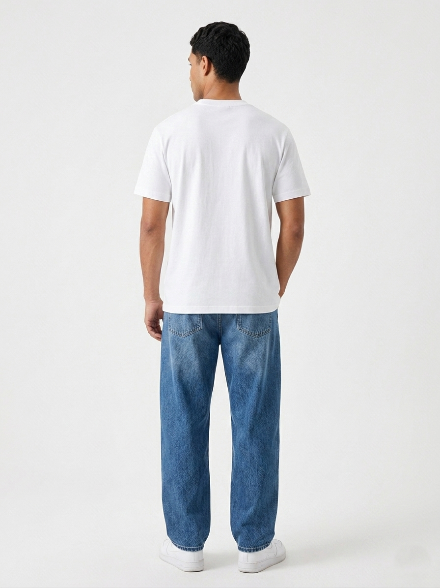 Balmain Retro Monogram Embroidered Tee – White