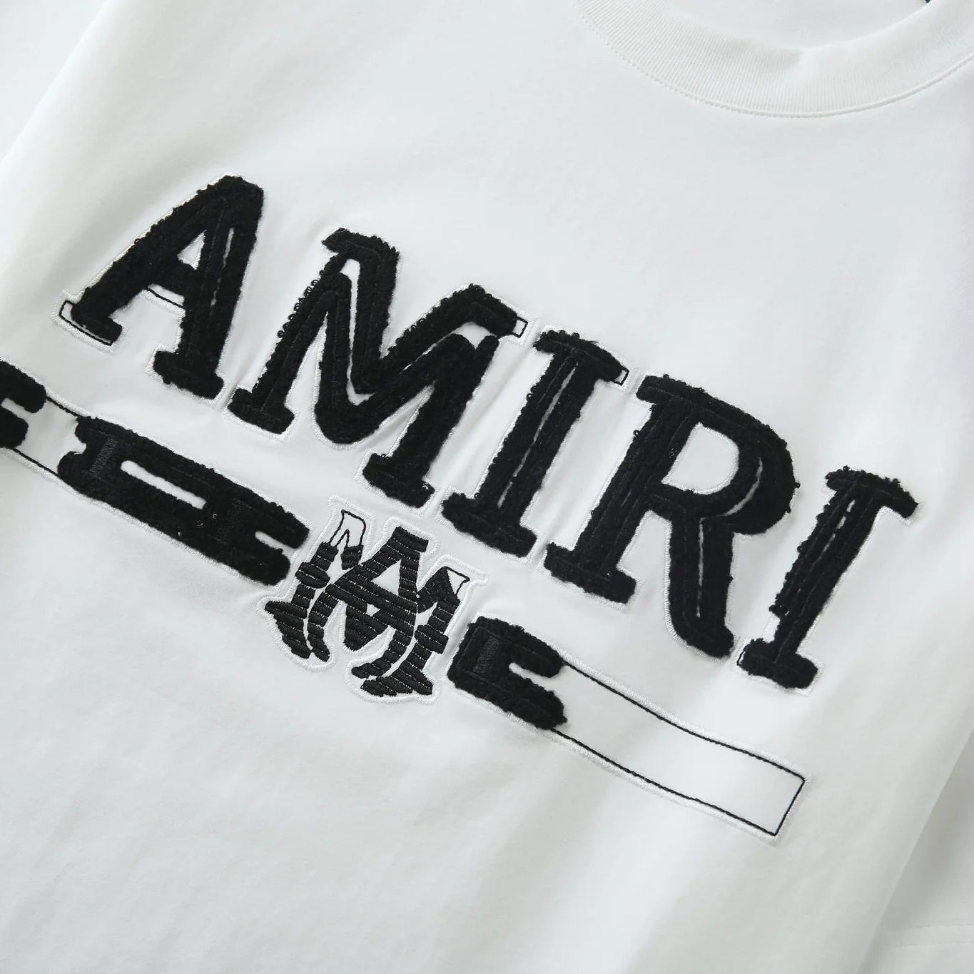Amiri "Chenille Bar Logo"