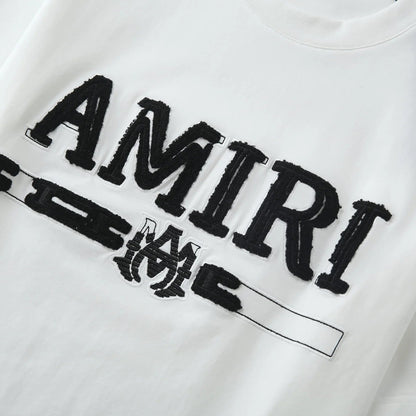 Amiri "Chenille Bar Logo"