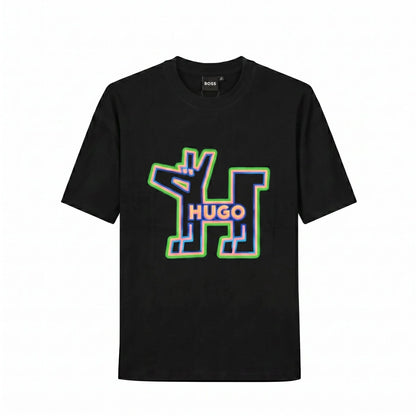 HUGO: T-Shirt "Neon Pop" Relaxed Fit